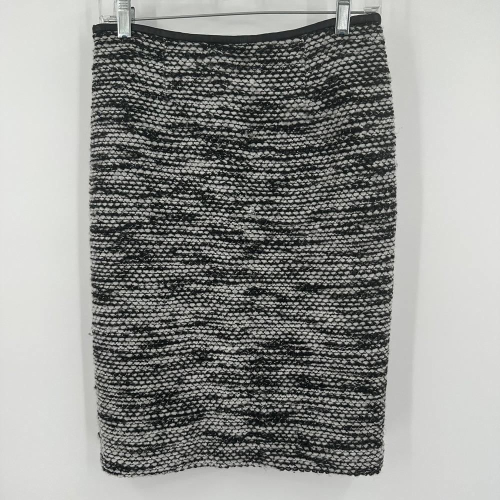 Calvin Klein Womens Old Money Tweed Pencil Skirt Size 4 Professional Minimalist